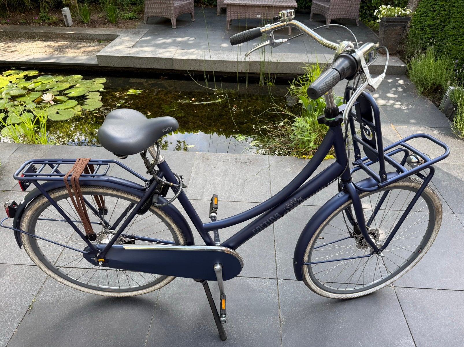 Cortina Transport U4 - Polish Bleu Matt - 7 versnellingen -, Fietsen en Brommers, Fietsen | Dames | Damesfietsen, Gebruikt, Versnellingen