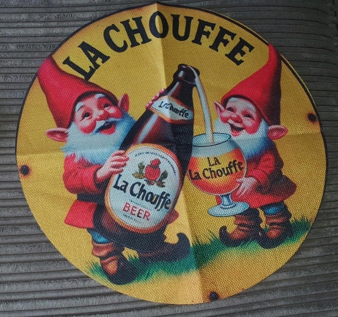 La chouffe placemats, perfect voor de man cave, bar of kroeg, Ophalen of Verzenden, Nieuw, Overige typen, Overige merken
