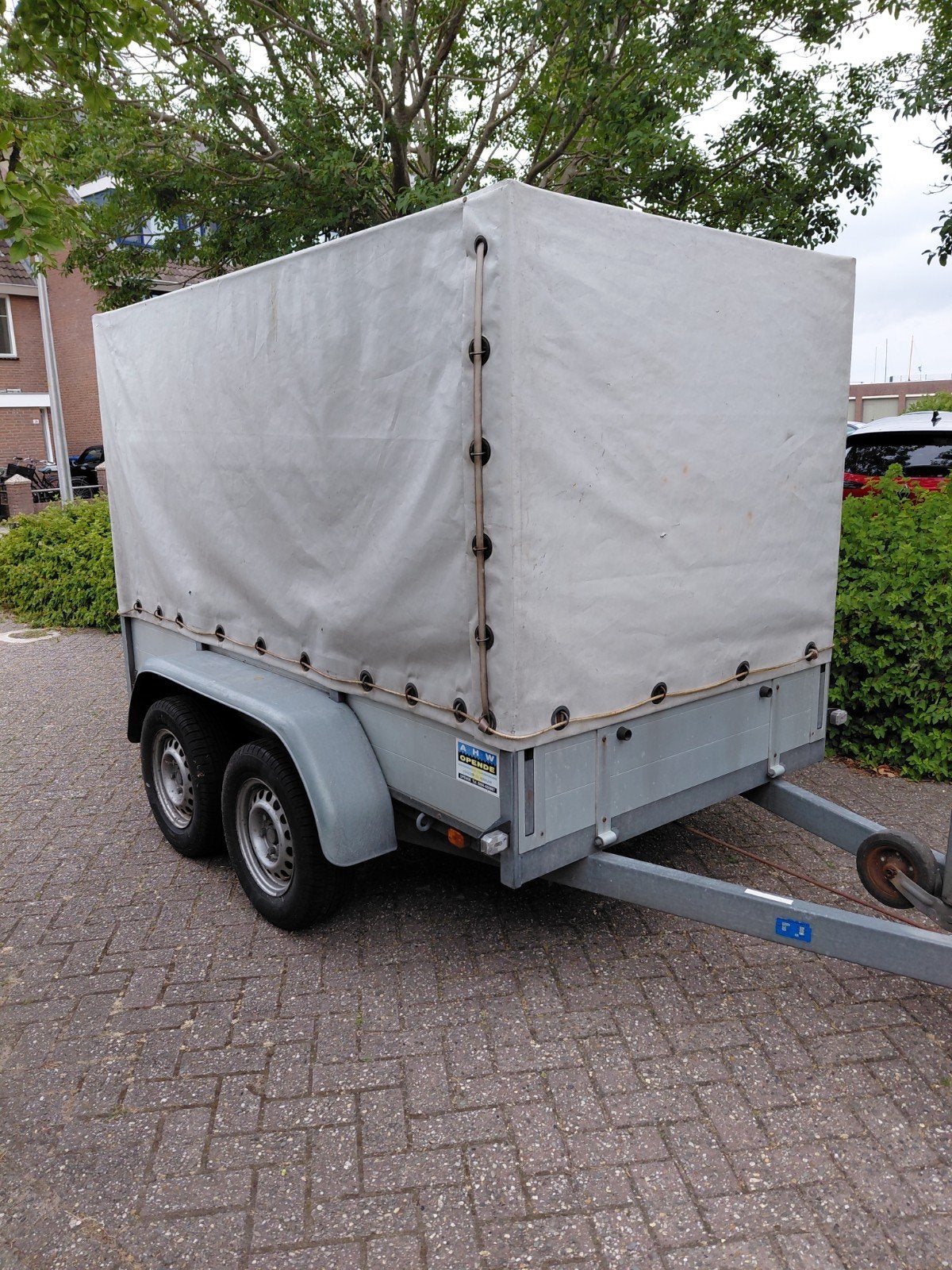 Anssems 2-assige middenasaanhangwagen met huif, Auto diversen, Aanhangers en Bagagewagens, Ophalen