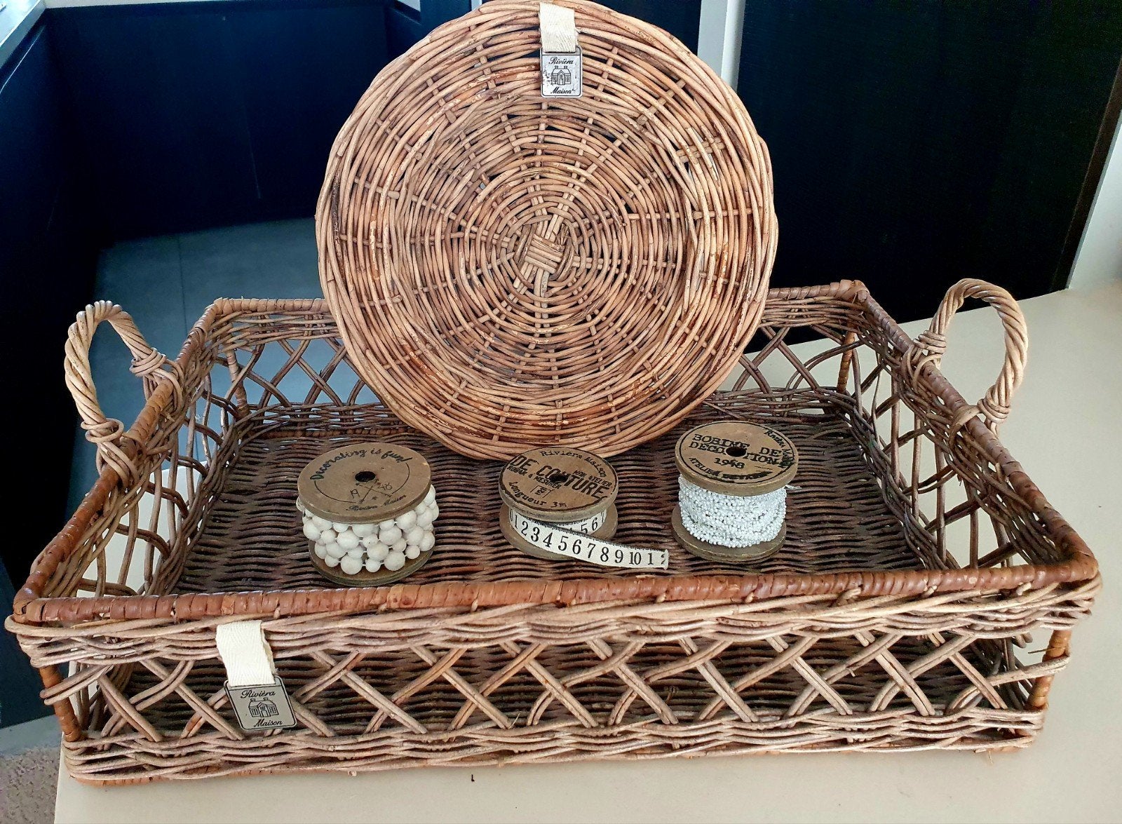 riviera maison, Ophalen, Zo goed als nieuw, Rond, Hout