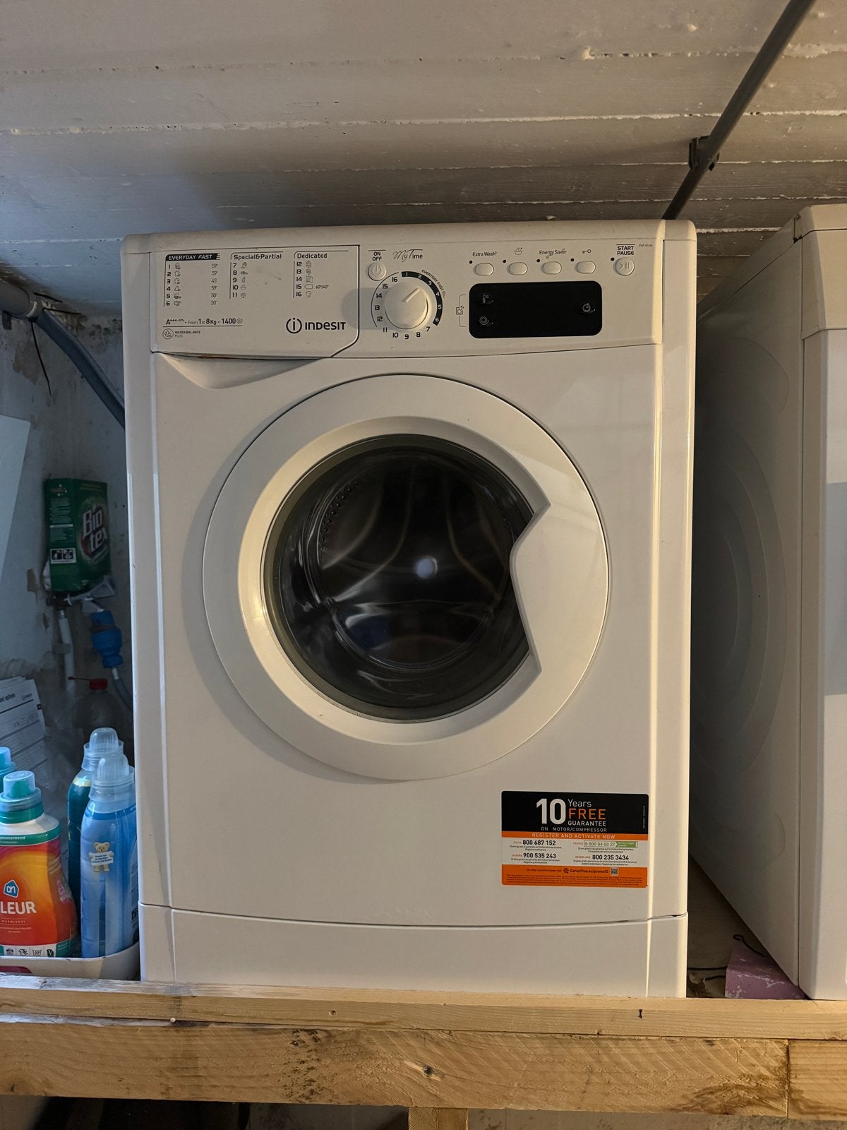 Indesit Wasmachine & Bosch Maxx 7 Droger - Set, Ophalen, 6 tot 8 kg, Gebruikt, 1600 toeren of meer