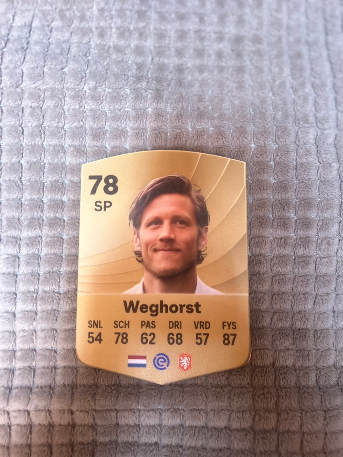 Wout Weghorst Spelers Kaart, Ophalen of Verzenden, Zo goed als nieuw, Buitenlandse clubs, Spelerskaart