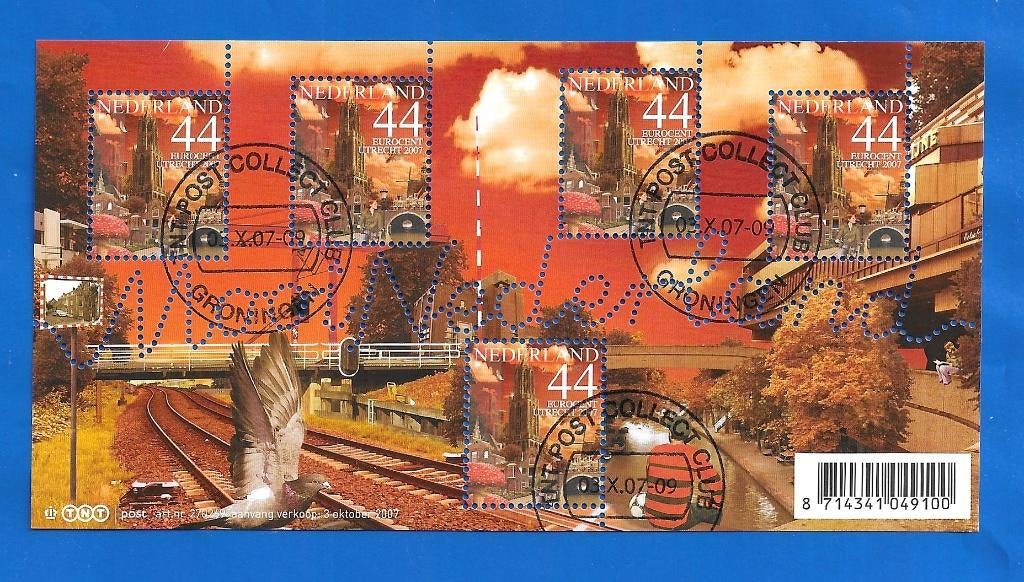 NVPH 2523 Mooi Nederland Utrecht - 2007 gestempeld, Postzegels en Munten, Postzegels | Nederland, Verzenden, Na 1940, Gestempeld
