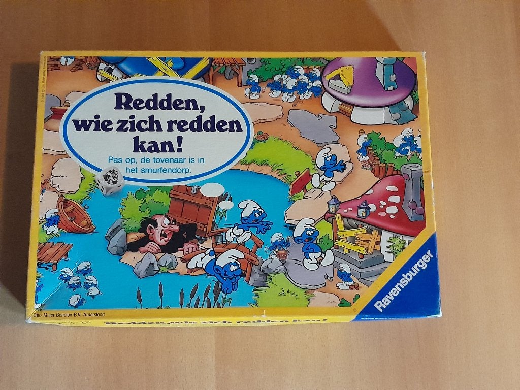 Redden, wie zich redden kan! Smurfenspel van Ravensburger, Een of twee spelers, Ophalen, Gebruikt, Ravensburger