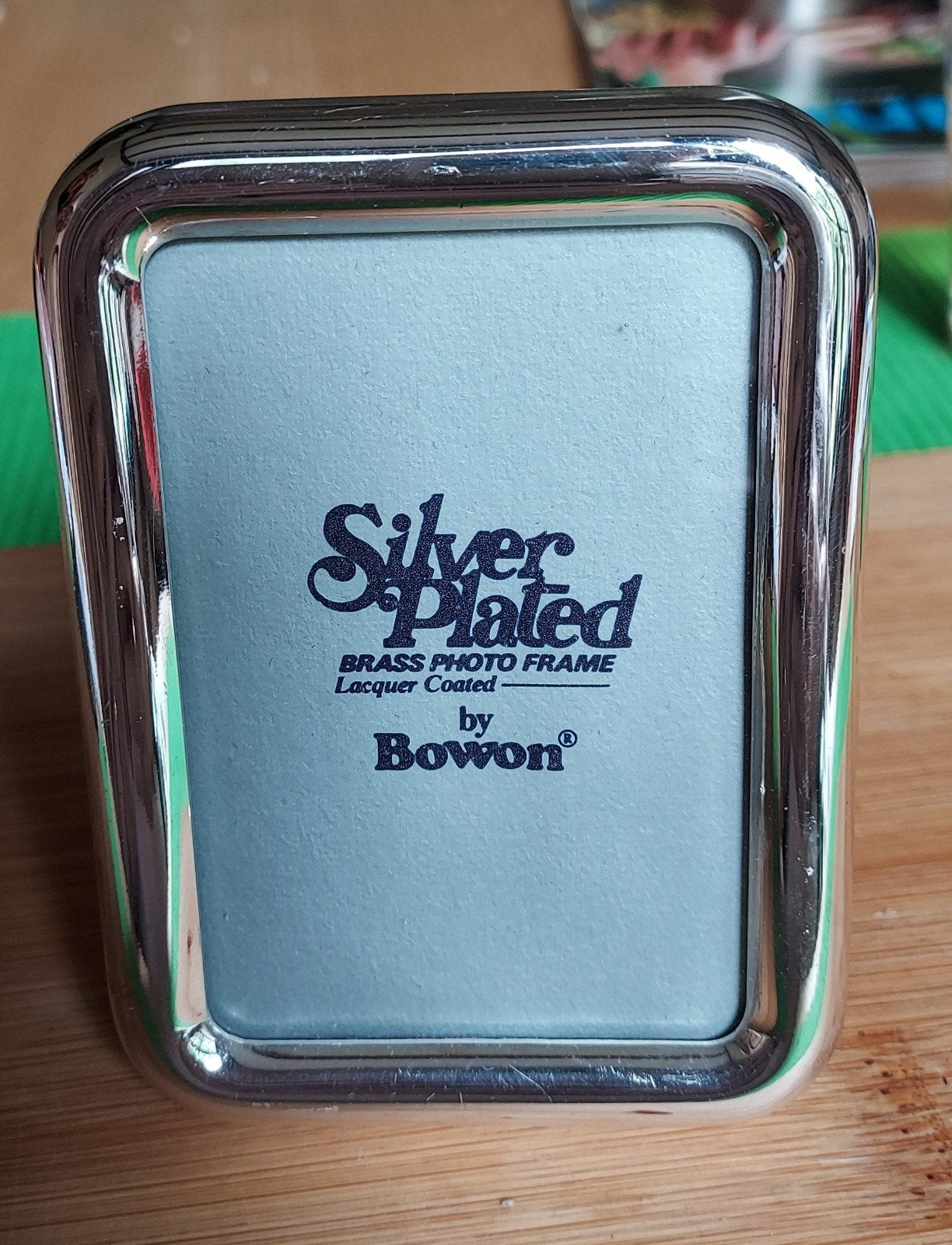 Vintage Verzilverde Mini Fotolijst Bowon SP5031, Ophalen of Verzenden, Zo goed als nieuw