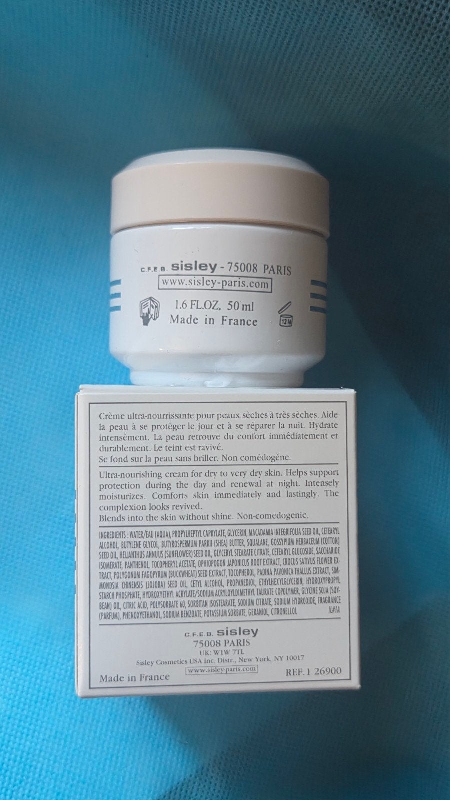 Sisley Velvet cream 50ml - ongebruikt, Verzenden