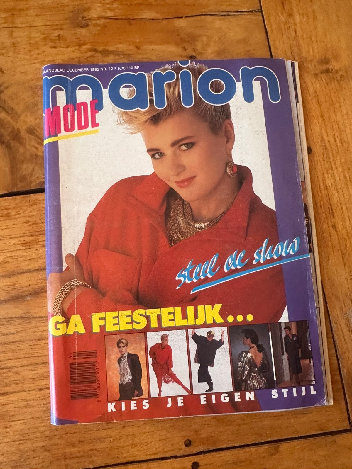 Marion Mode Magazine December 1985 Kerst Retro Modeblad, Hobby en Vrije tijd, Kledingpatronen, Ophalen of Verzenden, Gebruikt