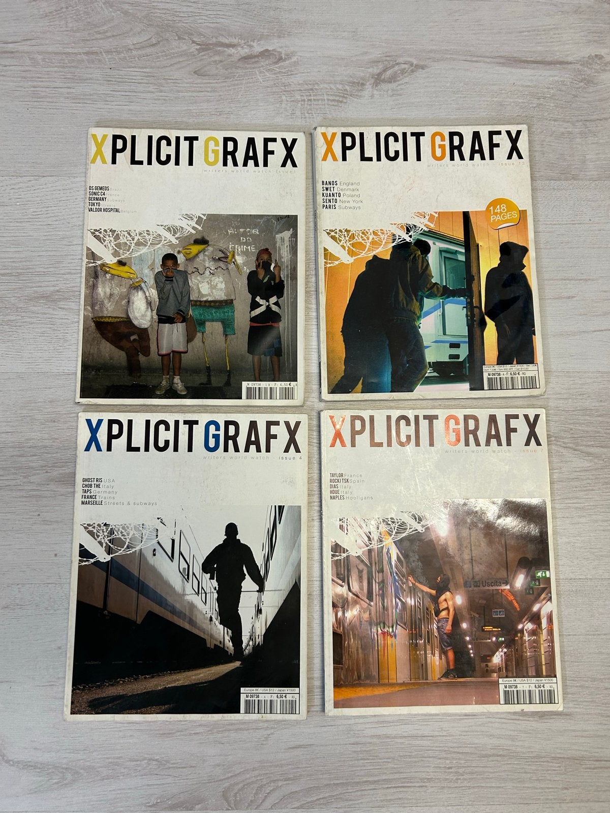 4x Xplicit Grafx Graffiti Magazine - Gelezen, Goede Staat, Boeken, Ophalen of Verzenden, Gelezen, Overige typen
