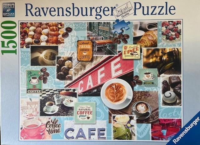 koffietijd, Ophalen of Verzenden, 500 t/m 1500 stukjes, Zo goed als nieuw, Legpuzzel