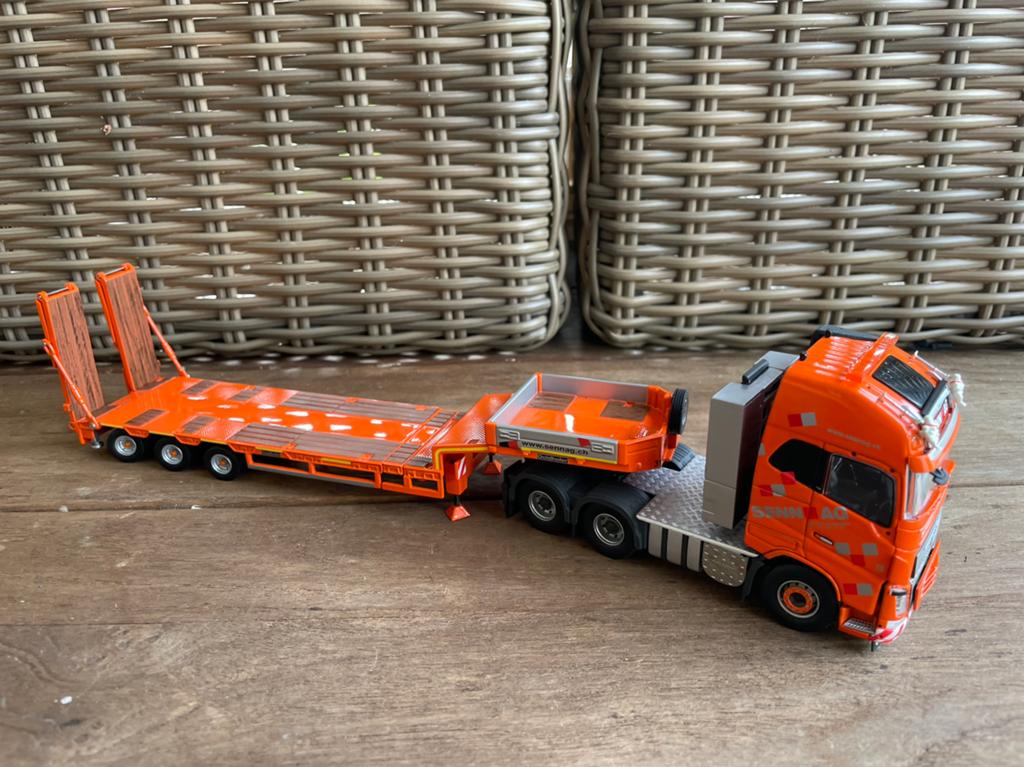 TEKNO VOLVO 6x2 SENN AG DIEPLADER, Ophalen of Verzenden, Nieuw, Bus of Vrachtwagen, Tekno