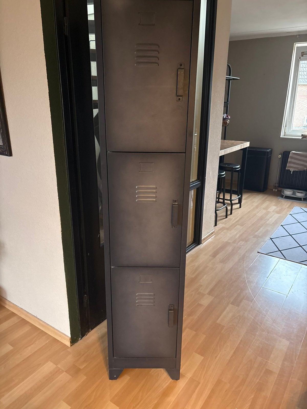 Stoere WOOOD CAS metalen lockerkast 1.80 x 38 c 45,5, Ophalen, Zo goed als nieuw