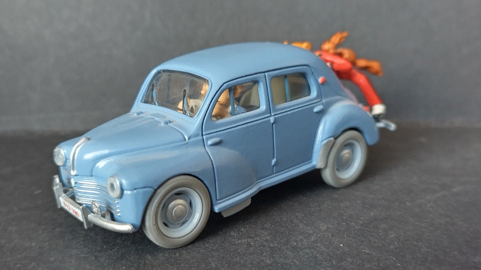 Renault 4CV Spirou Robbedoes 1:44 Editions Atlas Pol, Overige merken, Auto, Verzenden, .