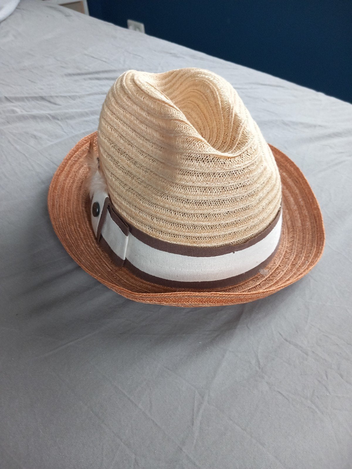 Lierys Strohoed Maat 57 - Made in Italy, Kleding | Dames, Hoeden en Petten, Lierys, Ophalen of Verzenden, Zo goed als nieuw, Hoed