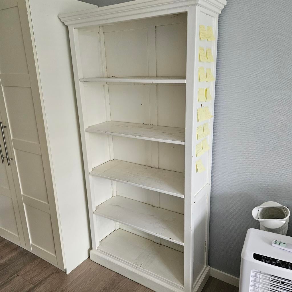 GRATIS!! Teakhouten boekenkast, Ophalen, Met plank(en), Gebruikt, Teakhout