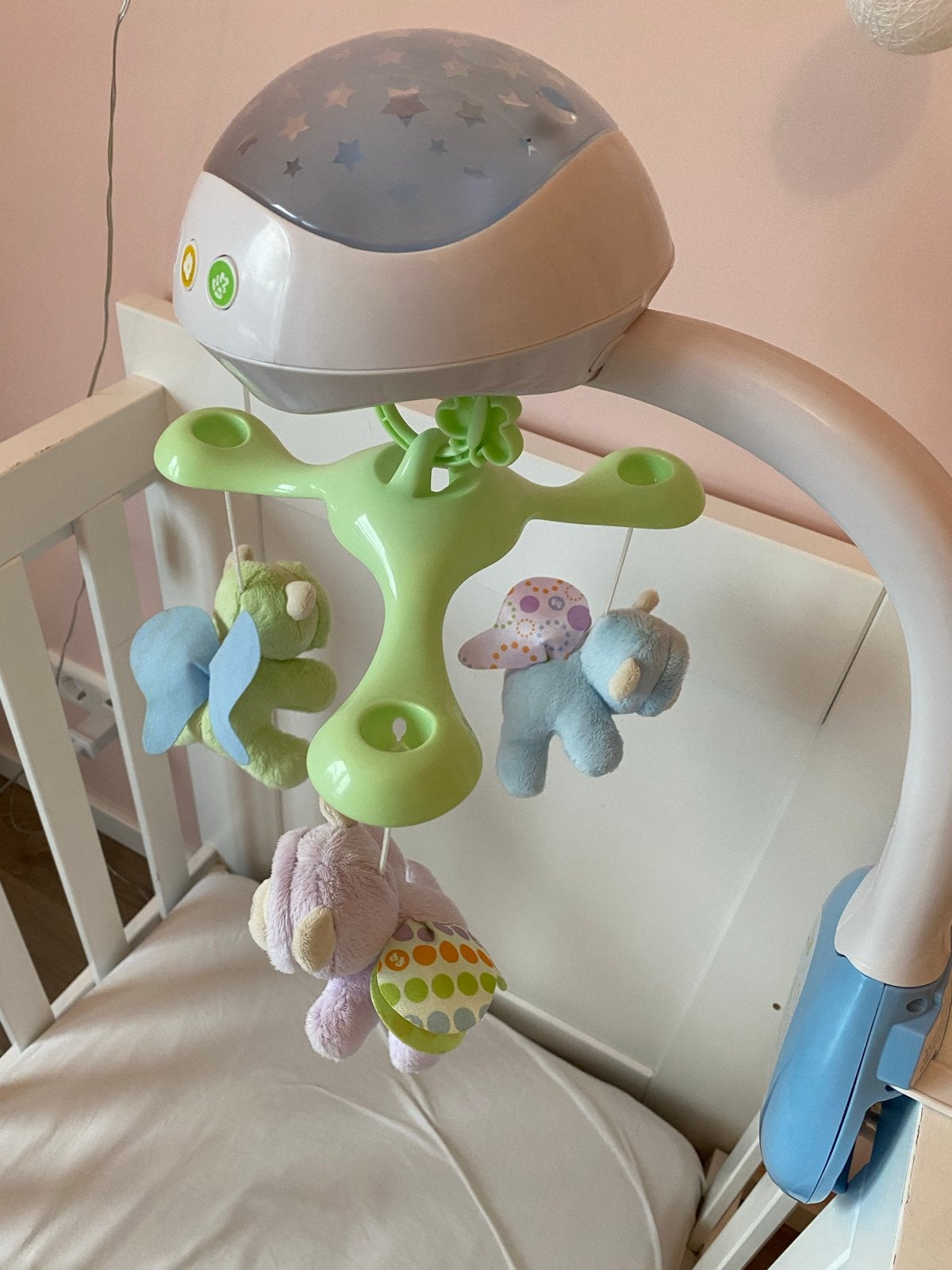 Fisher-Price Wiegmobiel met Projector en Muziek, Ophalen of Verzenden, Zo goed als nieuw, Overige typen, Met licht