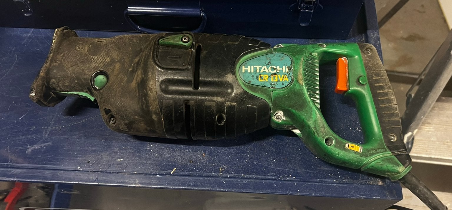 Hitachi Reciprozaag, Doe-het-zelf en Verbouw, Ophalen, Gebruikt, 700 tot 1000 watt, Haakse handslijpmachine