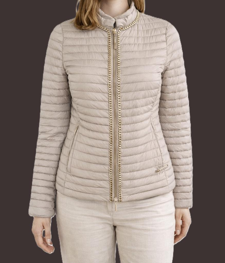 Liu Jo donsjack Les Plumes collectie maat 36/38, Kleding | Dames, Jassen | Winter, Liu Jo, Beige, Ophalen of Verzenden, Maat 36 (S)