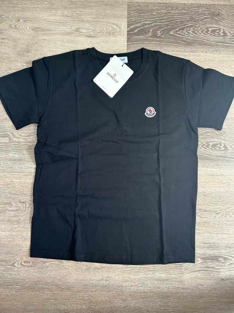 Moncler t shirt, Maat S, M, Ophalen of Verzenden, Zo goed als nieuw, Zwart