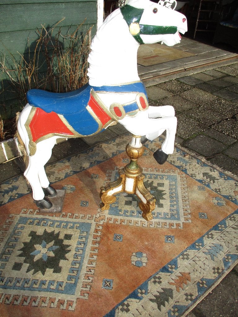kermispaard - carouselpaard, Ophalen, Handgemaakt, Hout, Overige onderwerpen
