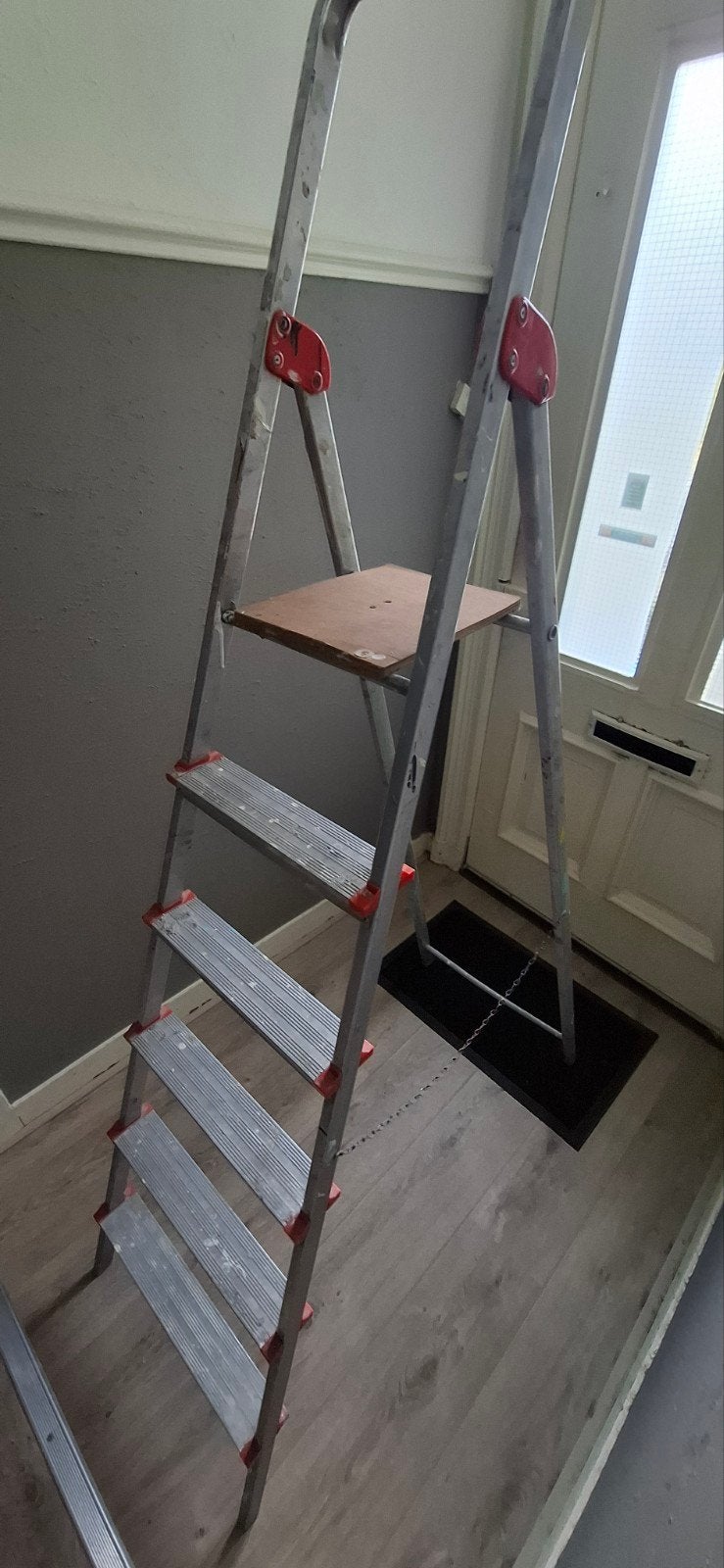 Trap met plateau, Doe-het-zelf en Verbouw, Ladders en Trappen, Ophalen, Gebruikt