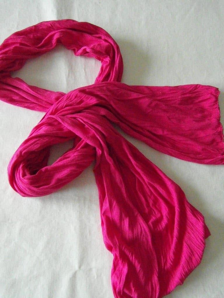 hard roze sjaal dames sjaal, Ophalen of Verzenden, Zo goed als nieuw, Maat 46/48 (XL) of groter, Sjaal