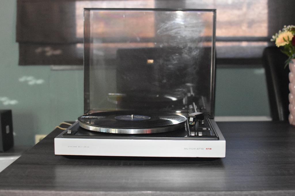 Philips Automatic 418 platenspeler – vintage volautomatisch, Ophalen, Philips, Gebruikt, Automatisch