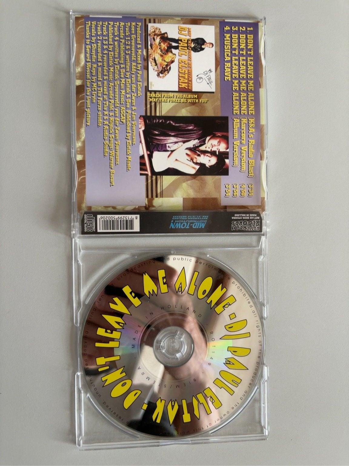 DJ Paul Elstak - Don't Leave Me Alone CD Single, Gebruikt, Ophalen of Verzenden, Elektronisch, Single
