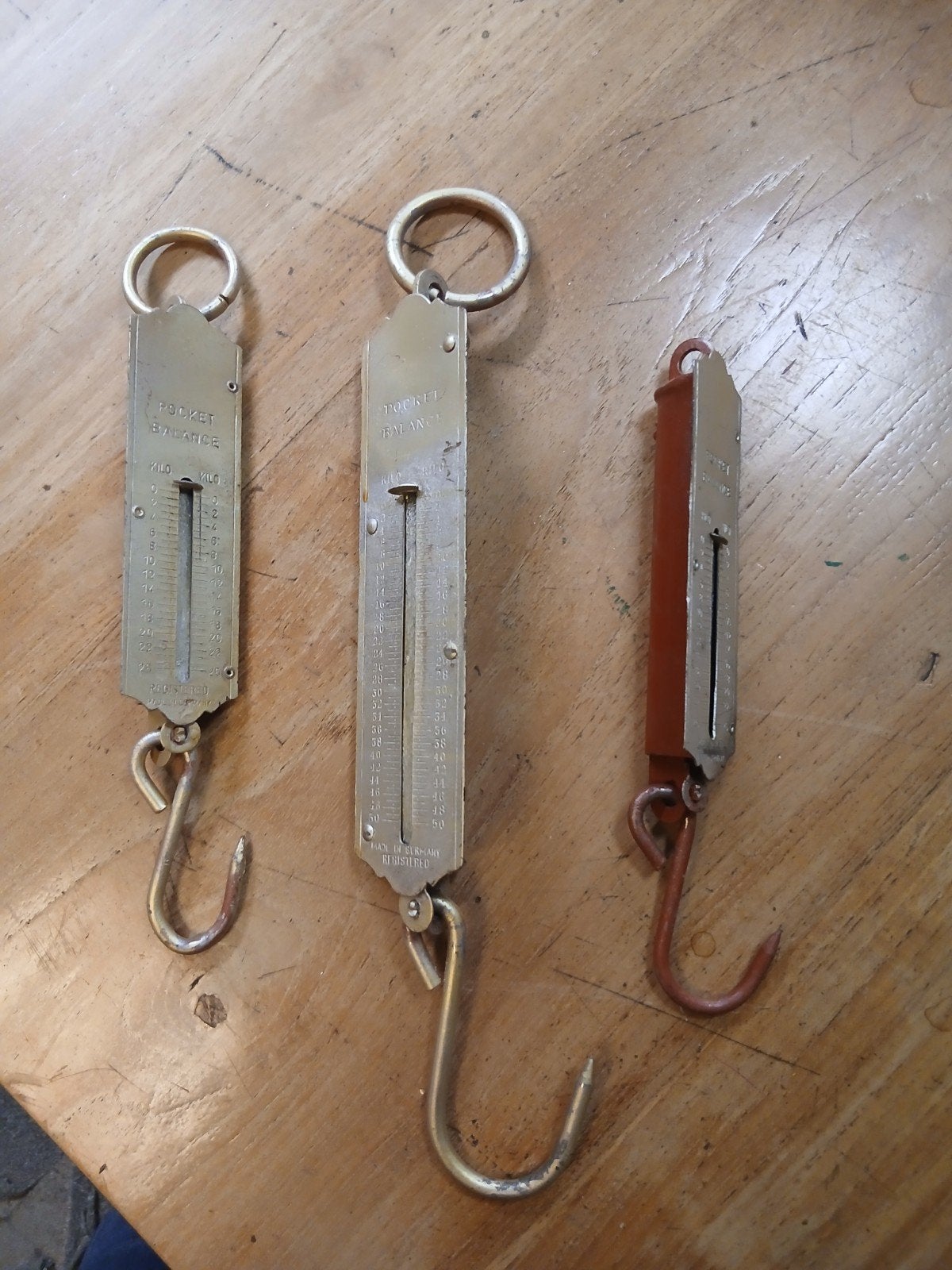 3 veerweegschalen handweegschalen, Ophalen of Verzenden