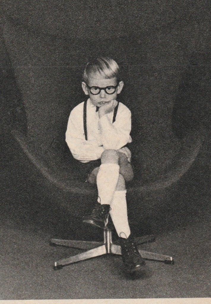 Retro reclame 1964 Graetz Haarlem TV jongetje Hitchcock, Verzenden, Overige typen