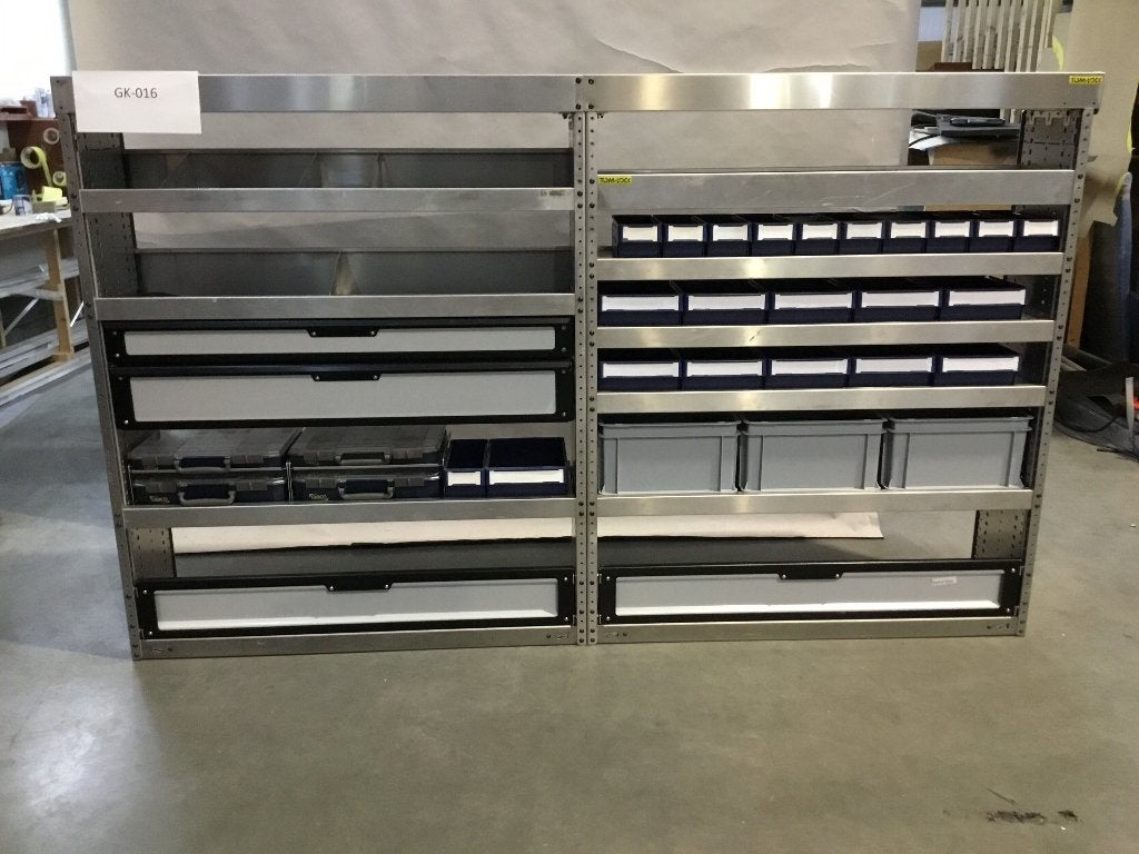Aluminium TOM-LOCK bedrijfswagen inrichting GK-016, Ophalen