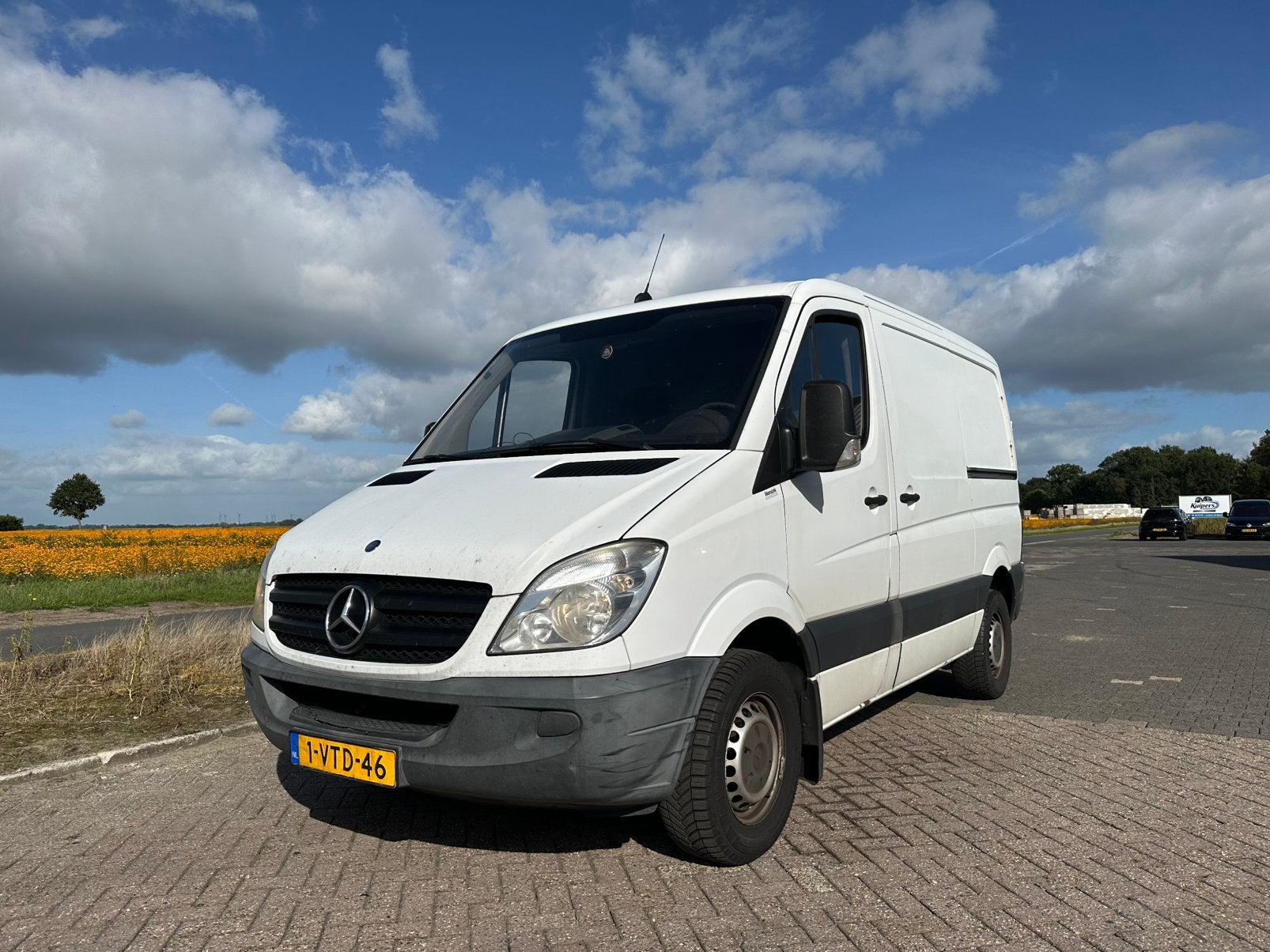 Mercedes benz Sprinter 313 L1H1 2 schuif airco lift trekhaak, Auto's, Euro 5, Zwart, 4 cilinders, 129 pk