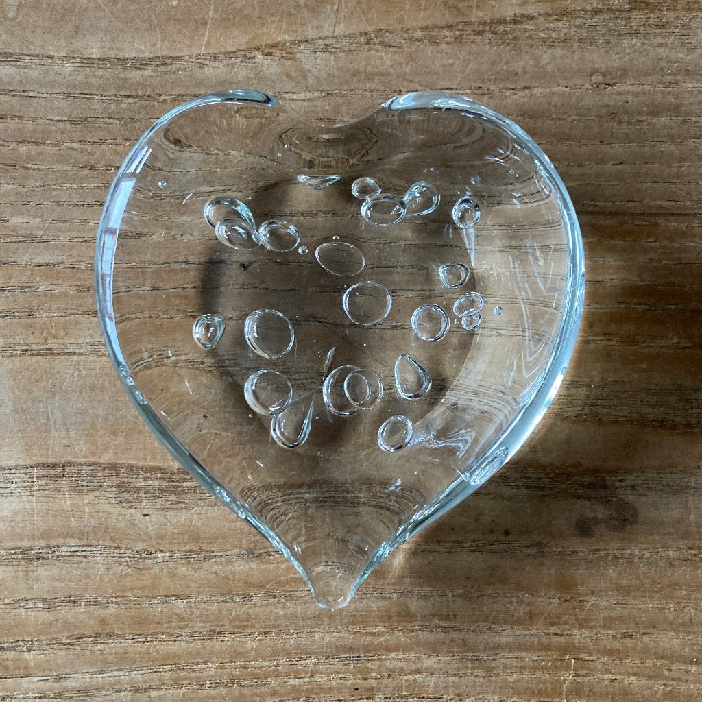 Paperweight presse-papier glazen hart, Antiek en Kunst, Ophalen of Verzenden