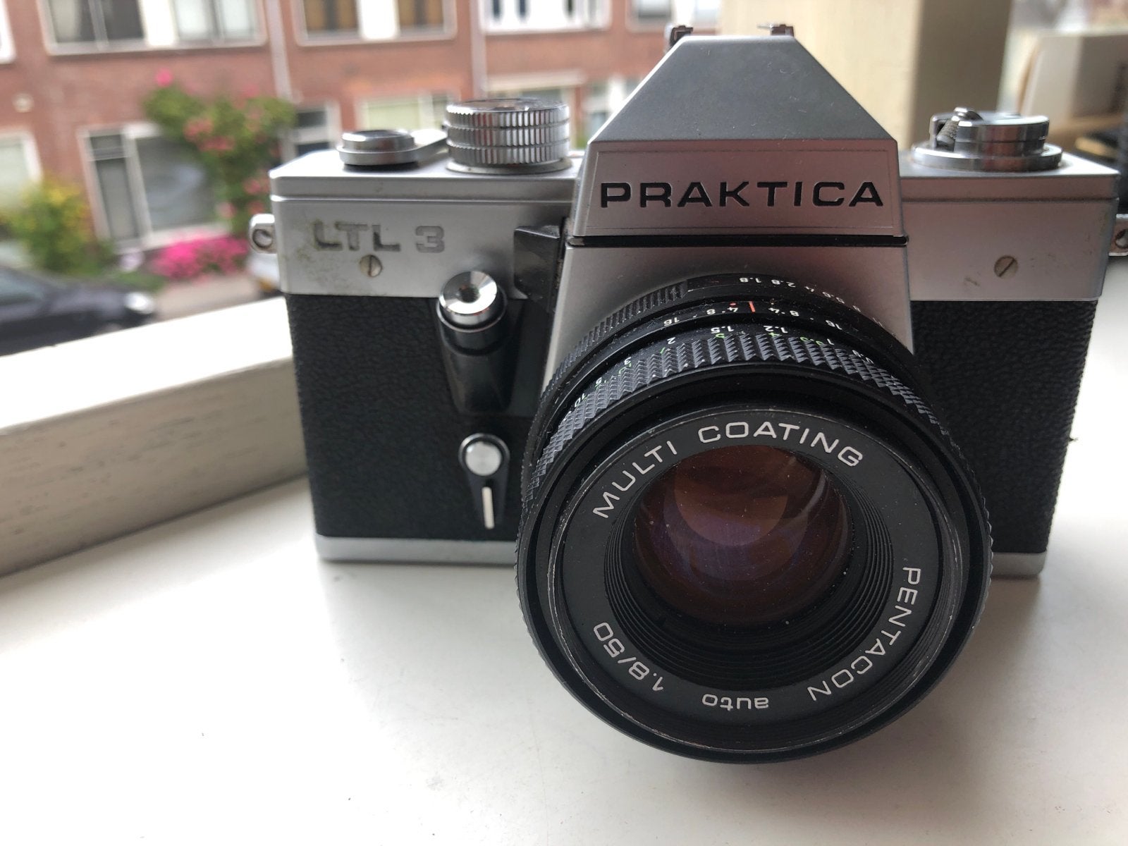 Praktica LTL 3 Spiegelreflexcamera met Pentacon lens, Ophalen of Verzenden, Gebruikt, Spiegelreflex, Overige Merken