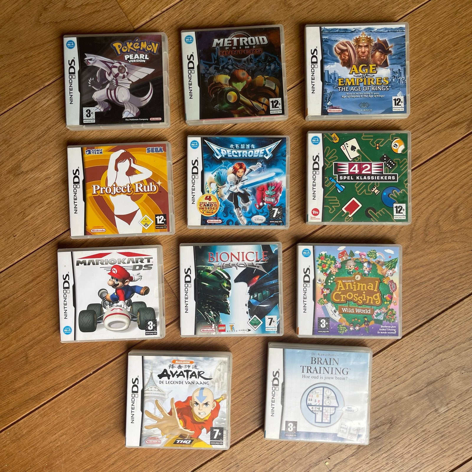 Nintendo DSi met 10 spellen en oplader, Gebruikt, Overige genres, Ophalen of Verzenden, Gekoppelde computers