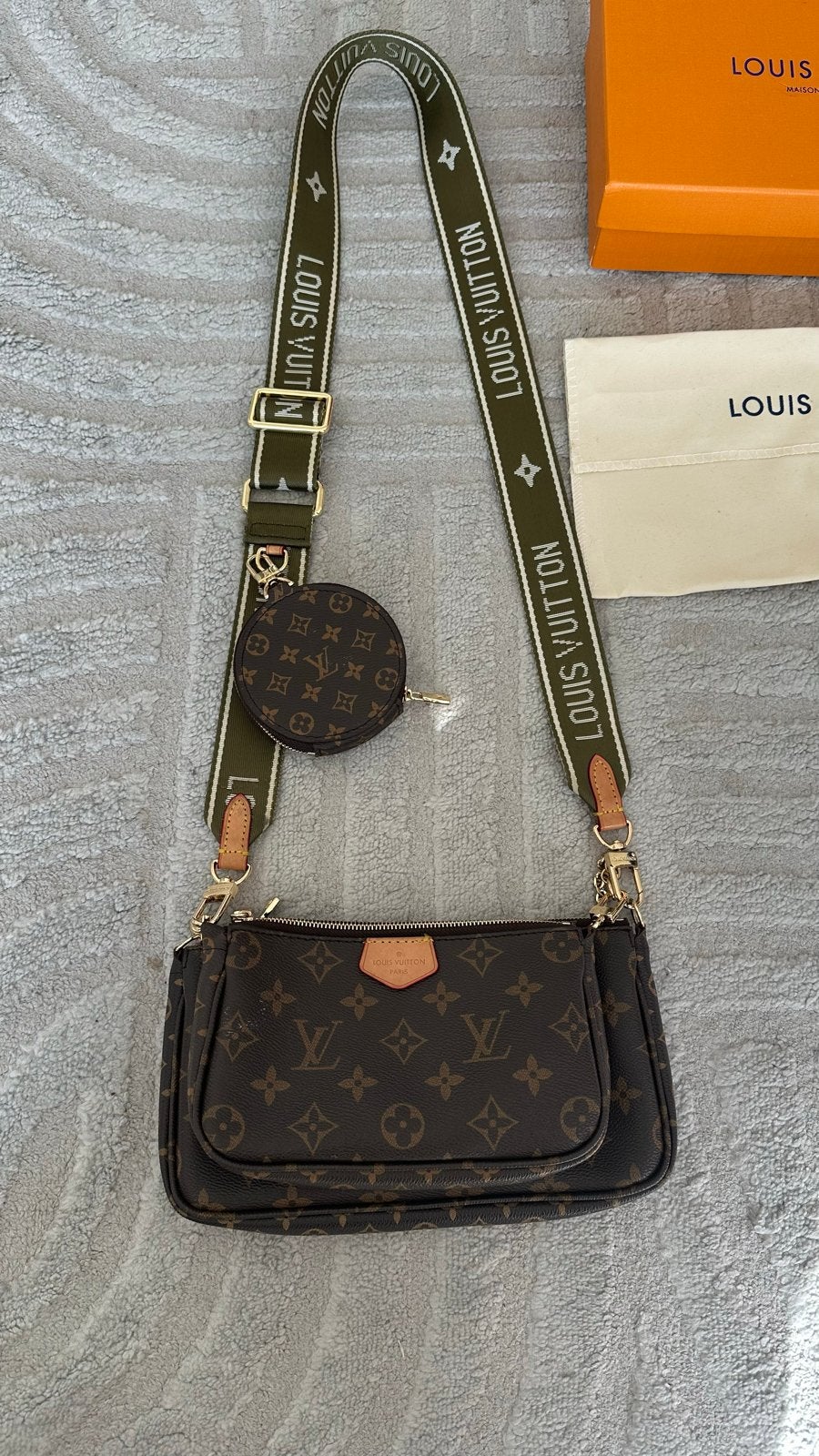 Louis Vuitton Multi Pochette Accessoires - Zo goed als nieuw, Ophalen, Zo goed als nieuw, Bruin, Schoudertasje