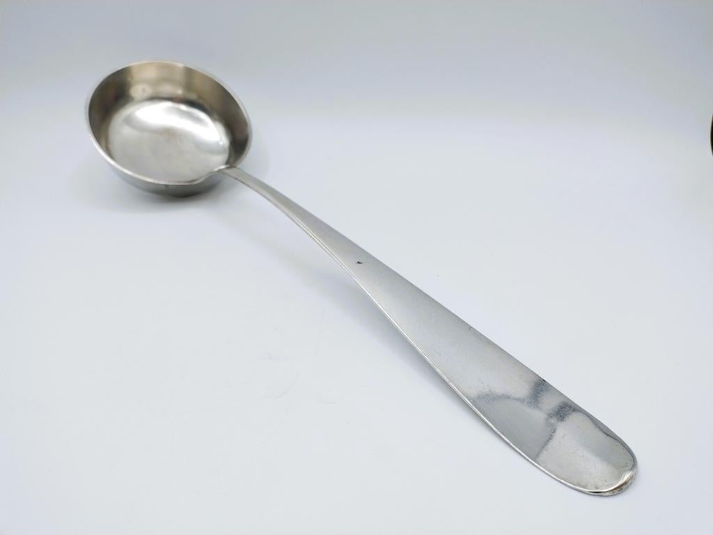 Zilveren soeplepel, J.P. Knickmeier, Basel, 1850, Antiek en Kunst, Verzenden, Zilver