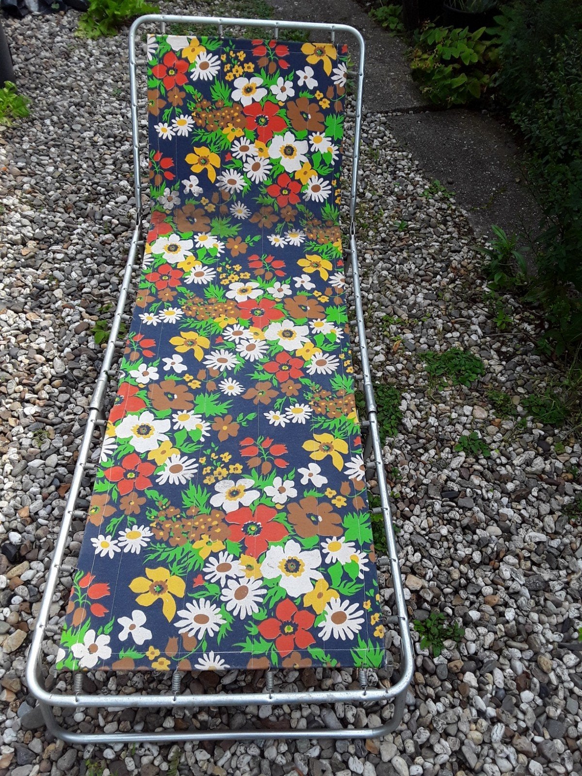 ligbed nostalgisch jaren 60 / 70, Tuin en Terras, Ophalen, Gebruikt