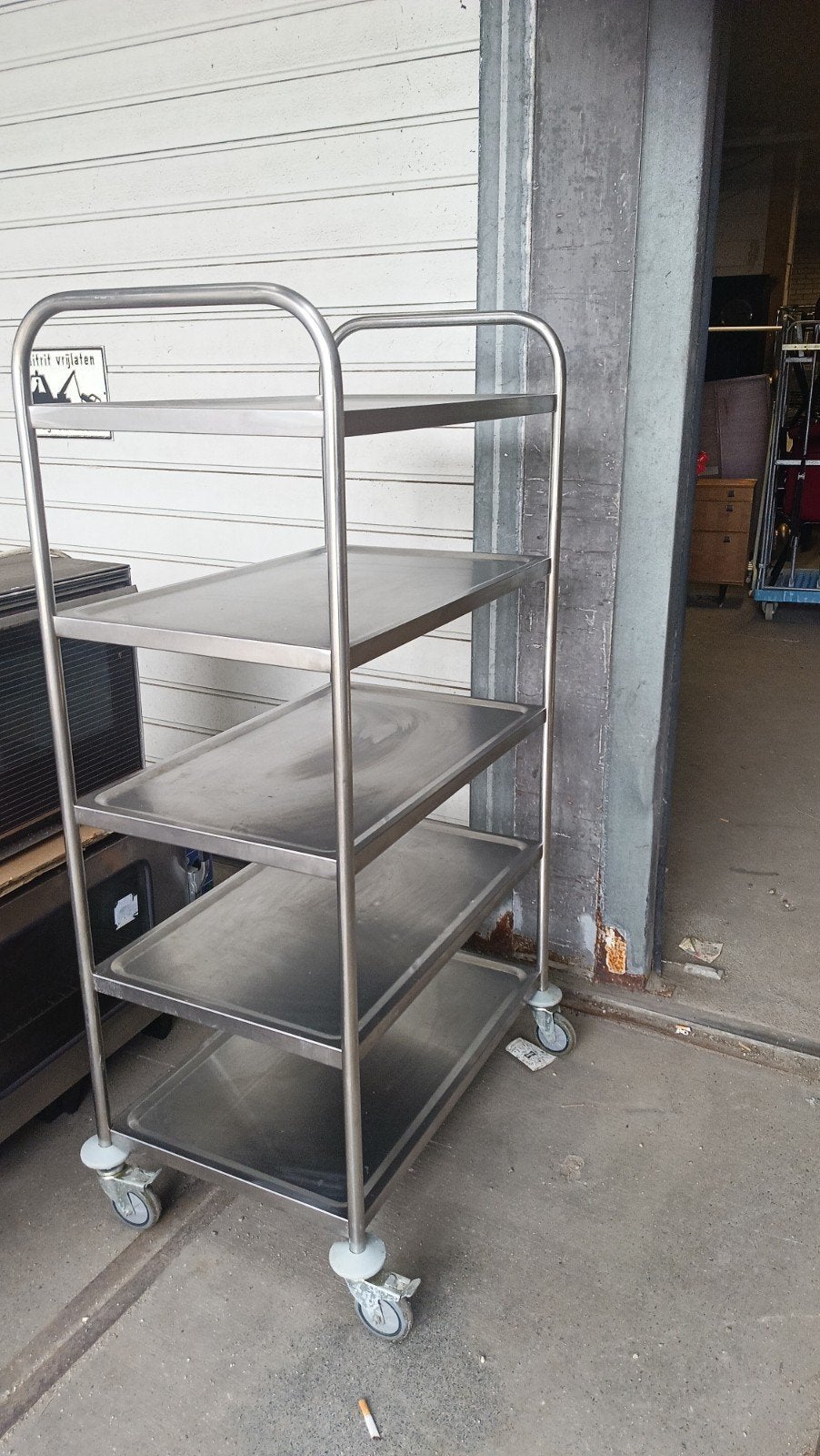 RVS Serveerwagen / Opbergrek met 4 Niveaus, Ophalen of Verzenden