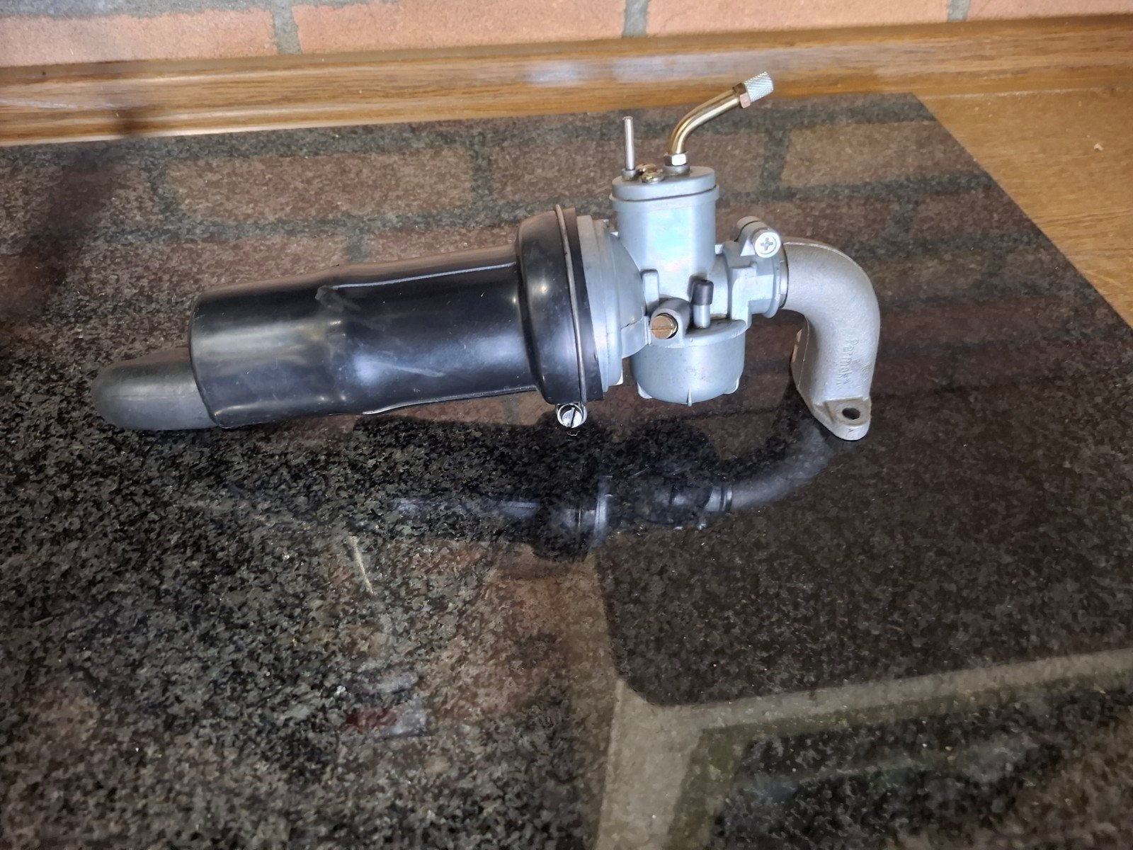 kreidler 17 mm carburateur incl parmaspruitstuk +luchtfilter, Fietsen en Brommers, Ophalen of Verzenden, Carburateur