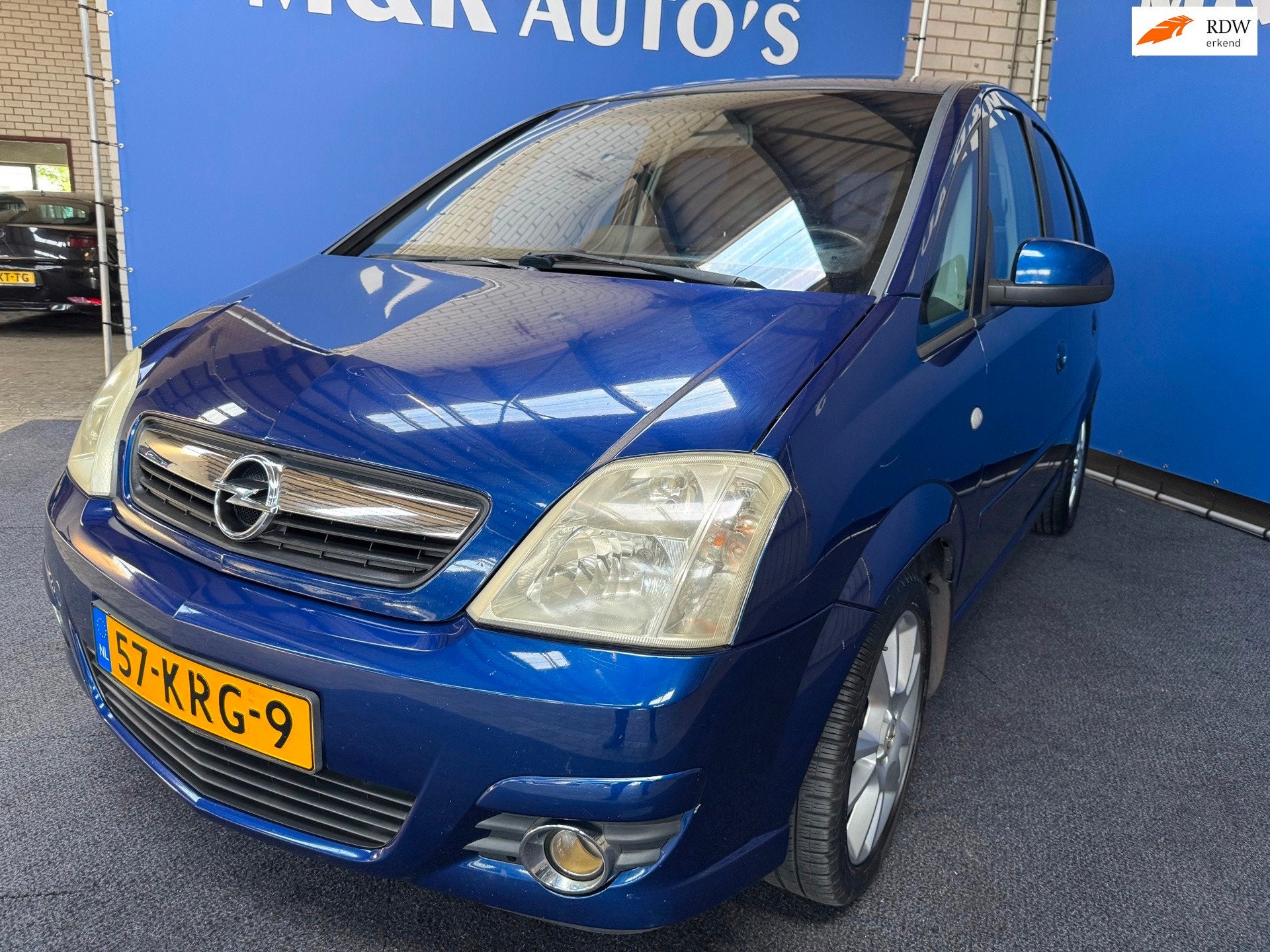 Opel Meriva 1.4-16V Cosmo Nieuwe APK, Auto's, Voorwielaandrijving, Parkeersensor, Gebruikt, Blauw