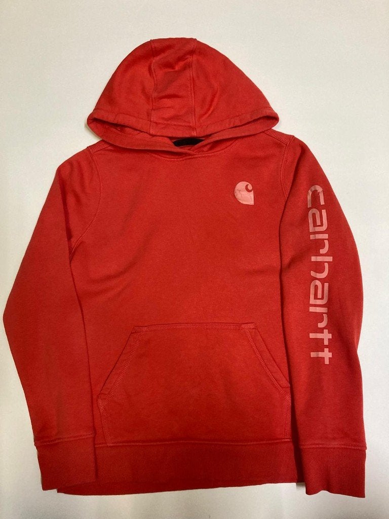 Y2k 2000s Carhartt Hoodie - M - Relaxed Fit - Red, Maat 48/50 (M), Carhartt, Ophalen of Verzenden, Zo goed als nieuw