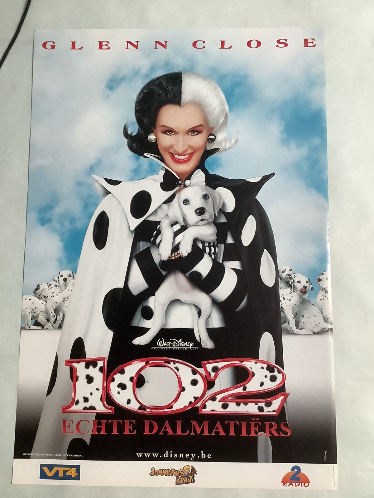 102 DALMATIENS  filmposter   40-60 cm, Ophalen, Overige figuren, Zo goed als nieuw, Knuffel