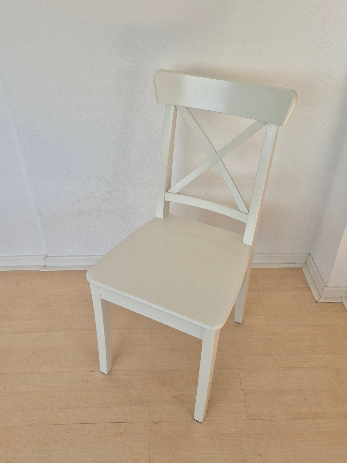 IKEA Ingolf stoel, wit, 2 stuks, Huis en Inrichting, Stoelen, Ophalen, Twee, Wit, Zo goed als nieuw
