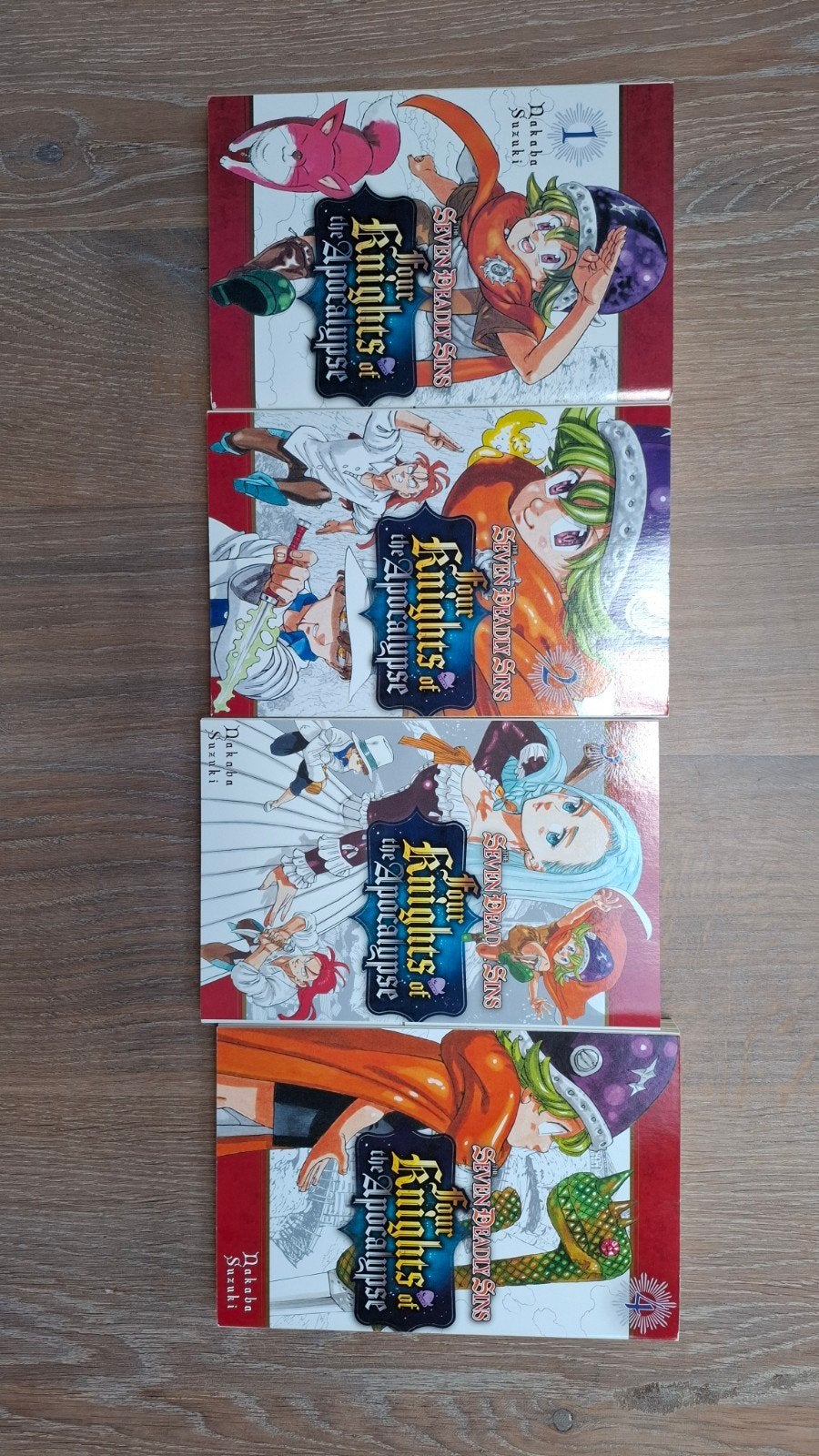 Four Knights of the Apocalypse, vol. 1-4, Ophalen of Verzenden, Zo goed als nieuw, Japan (Manga), Meerdere comics