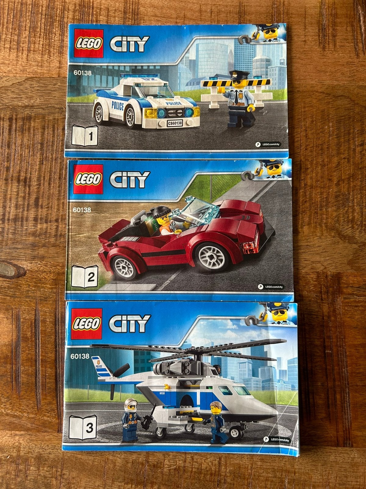 Te koop lego politie helikopter en auto’s, City, Lego, Ophalen of Verzenden, Zo goed als nieuw