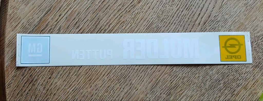 Sticker raamsticker OPEL GM dealersticker Mulder Putten 33cm, Verzamelen, Stickers, Ophalen of Verzenden, Zo goed als nieuw