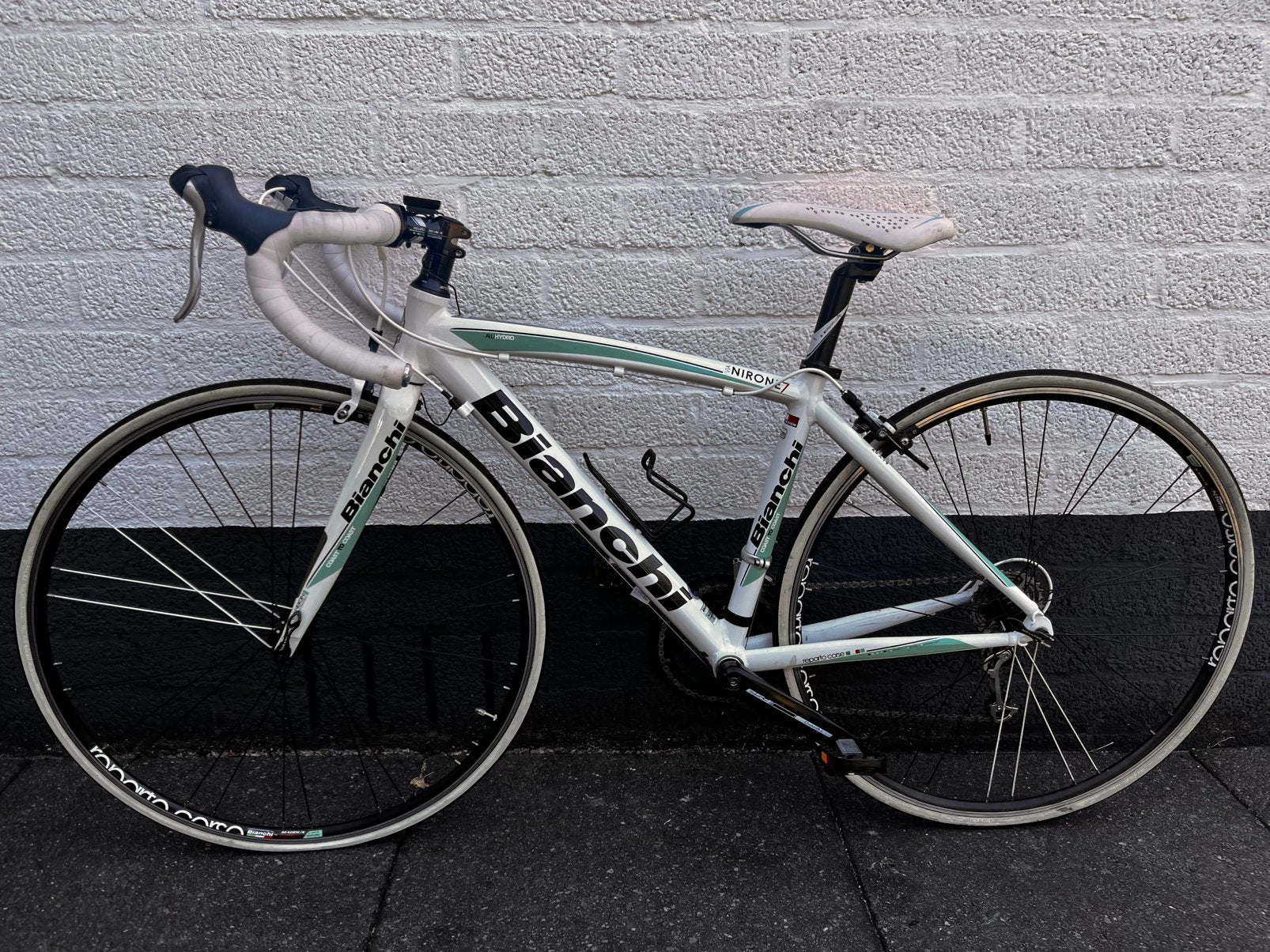 Unieke Bianchi Via Nirone 7 (Maat 44), 28 inch, Gebruikt, Velgrem, Aluminium