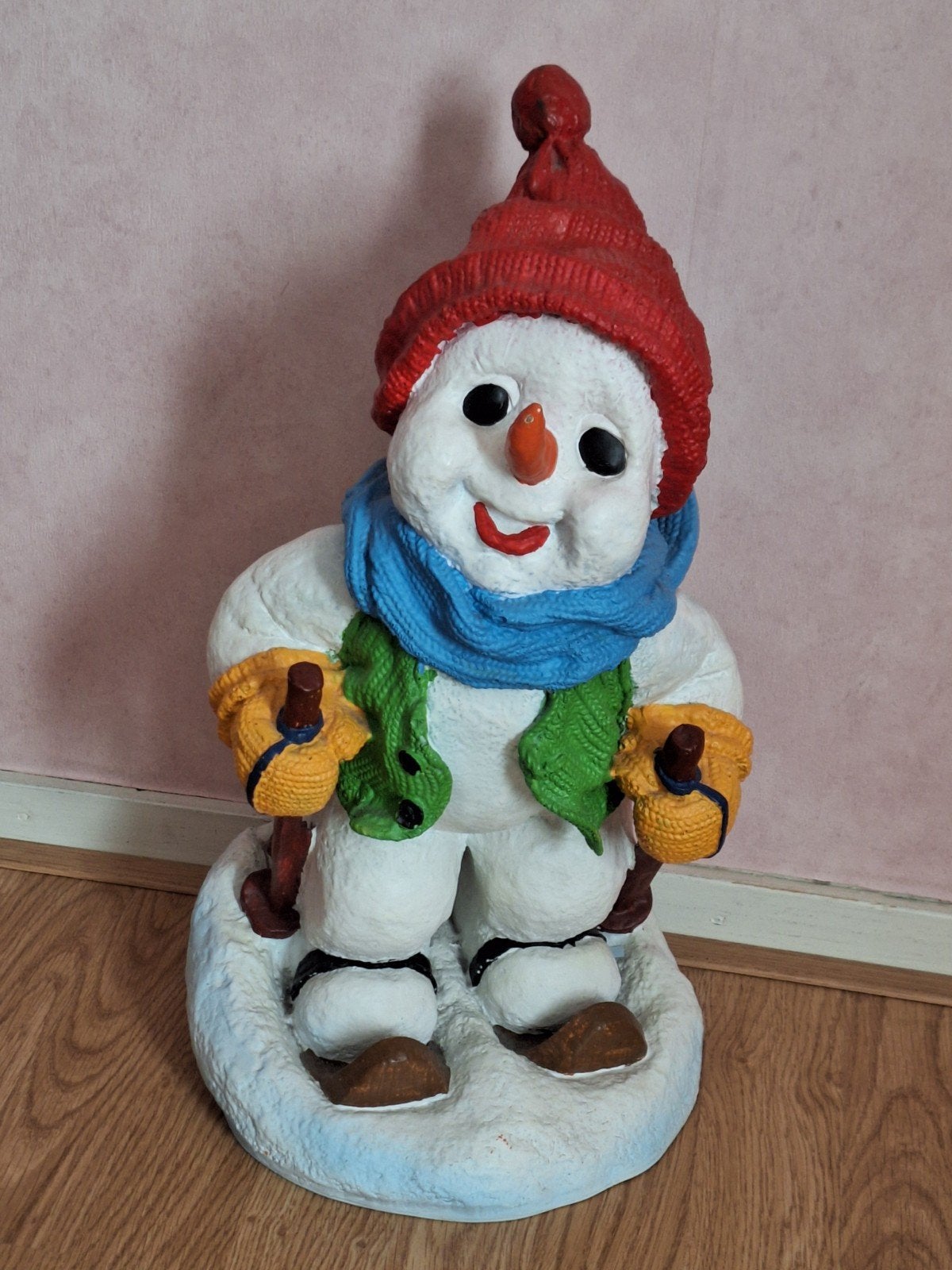 sneeuwman op de ski, Ophalen, Zo goed als nieuw