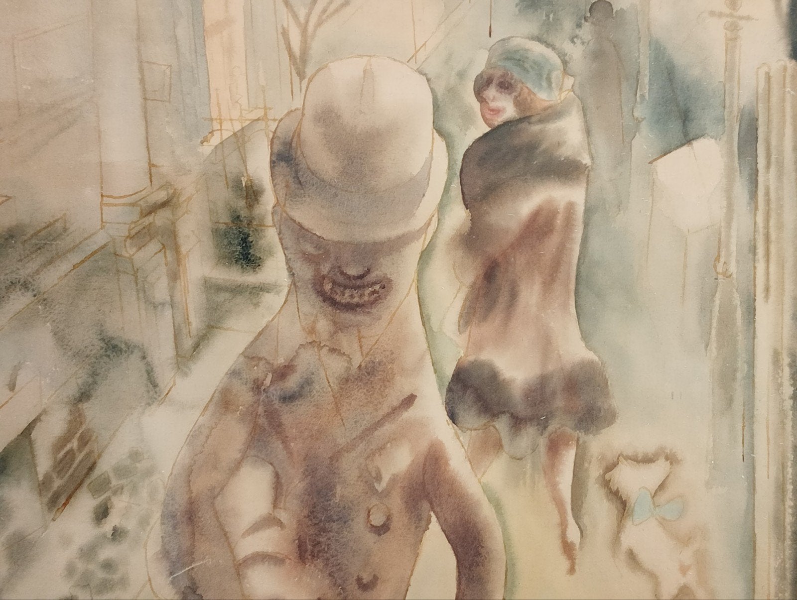 George Grosz Straatscene Flirt Persfoto Loek Brons, Ophalen of Verzenden
