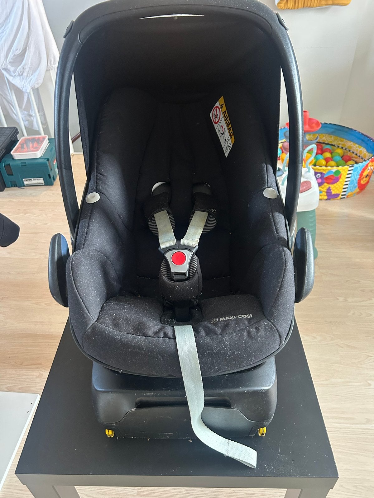Maxi-Cosi autostoel met FamilyFix base, Ophalen, Gebruikt, Zijbescherming, Isofix